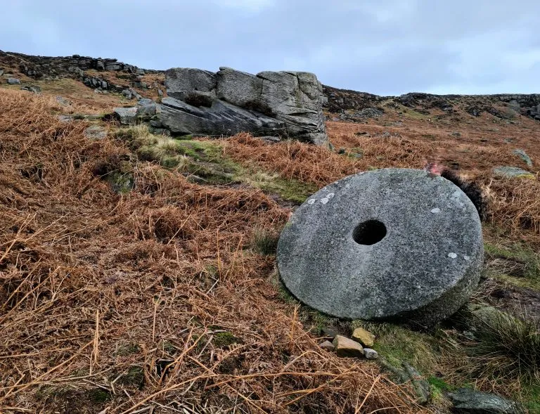 Old Abandoned Millstones on the Hillside - igh Neb - Stanage Pole - White Path Moss - Stanage Edge Circular Walk - The Wandering Wildflower