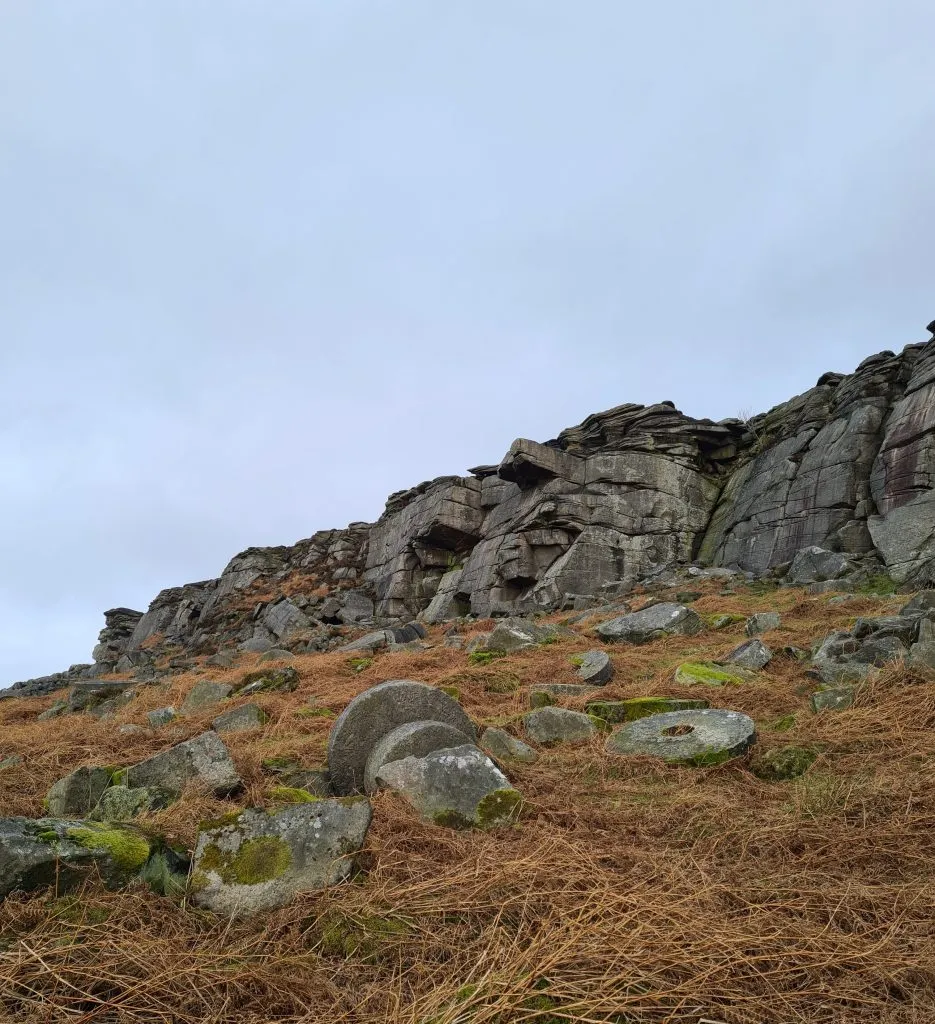 Millstones near High Neb, Stanage Edge in the Peak District