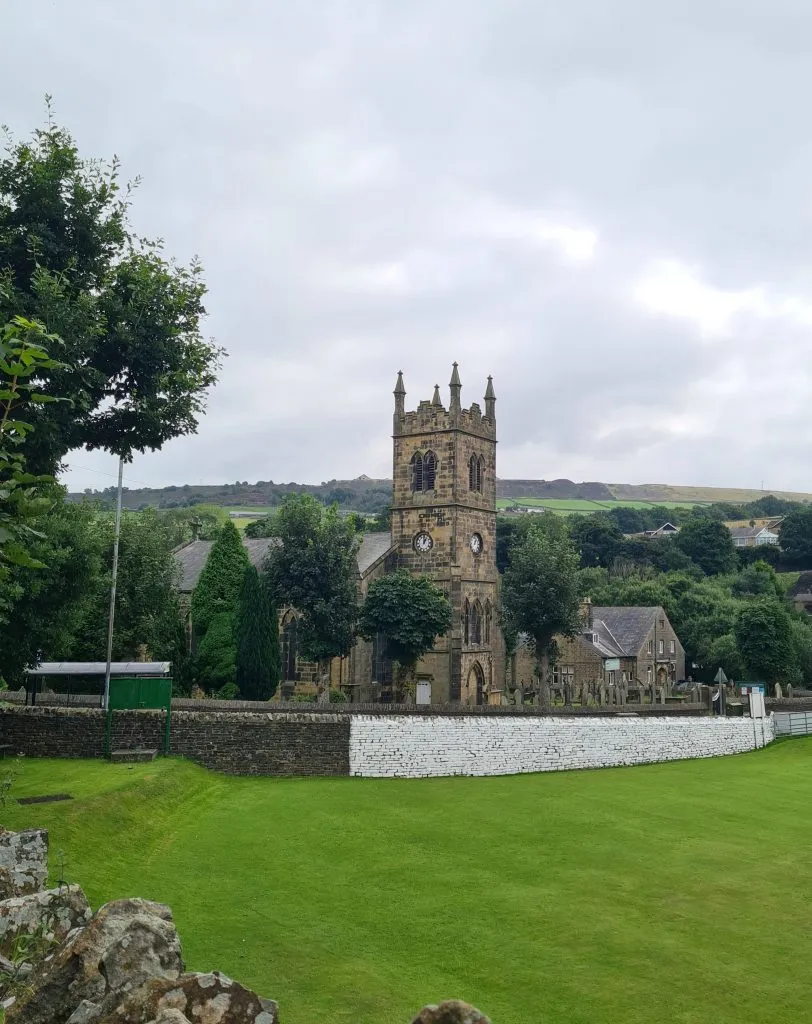 Holmbridge Church as seen from the cricket ground