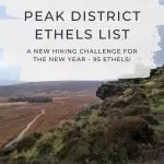 Pin image - List of Peak District Ethels - Ethel Bagging Walks - The Wandering Wildflower