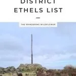 Pin image - List of Peak District Ethels - Ethel Bagging Walks - The Wandering Wildflower