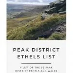 Pin image - List of Peak District Ethels - Ethel Bagging Walks - The Wandering Wildflower