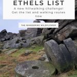 Pin image - List of Peak District Ethels - Ethel Bagging Walks - The Wandering Wildflower