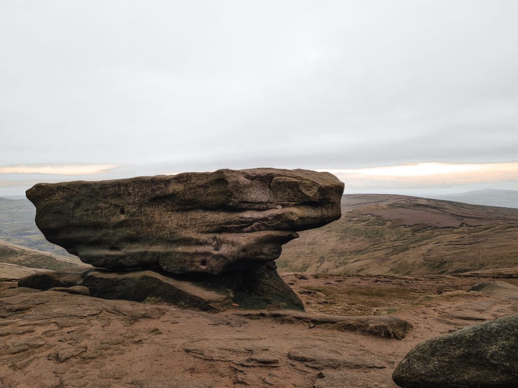 Noe Stool on Edale Moor - mini Edale Skyline Circular walk by The Wandering Wildflower