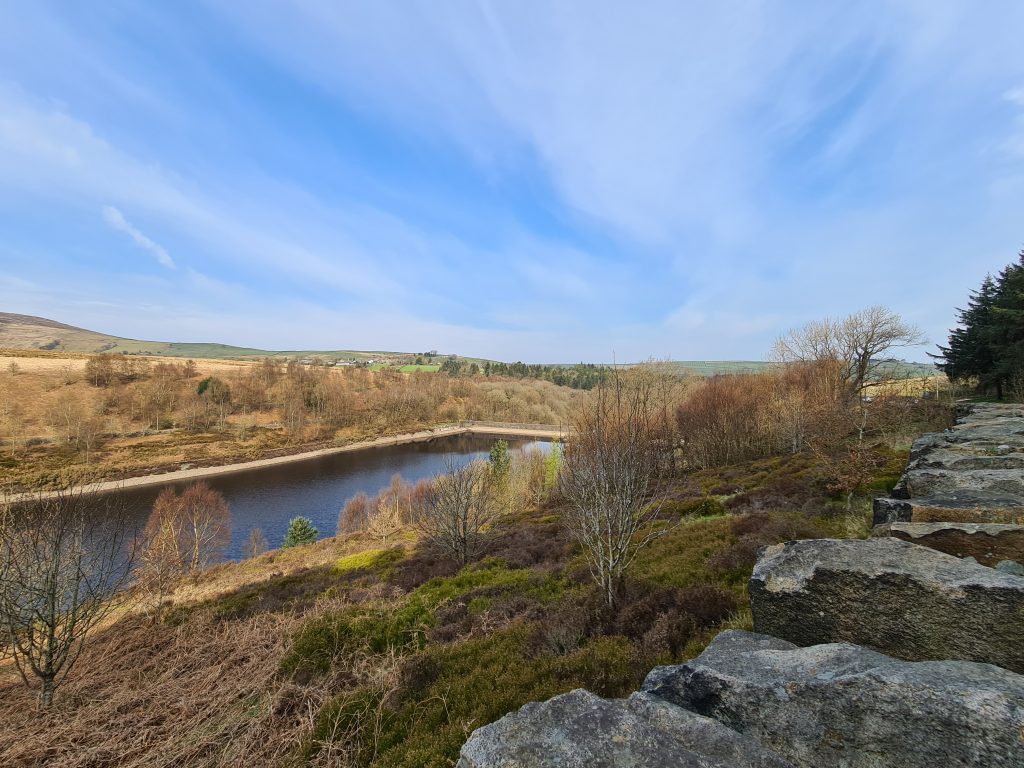 Views over Ramsden Reservoir to Netherley - Walks in Holmfirth by The Wandering Wildflower