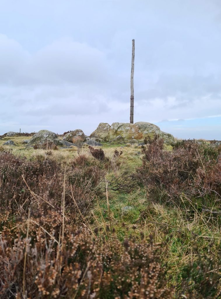 Stanage Pole on Stanage Edge