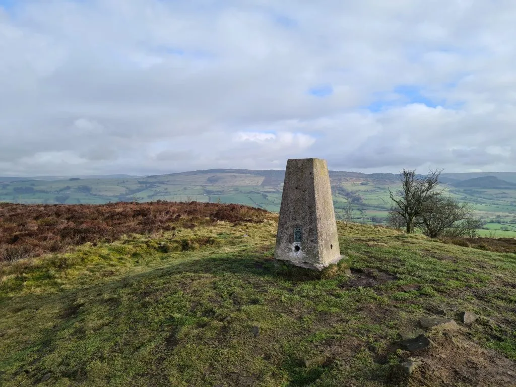 Gun Moor trig point - The Wandering Wildflower trig point walks