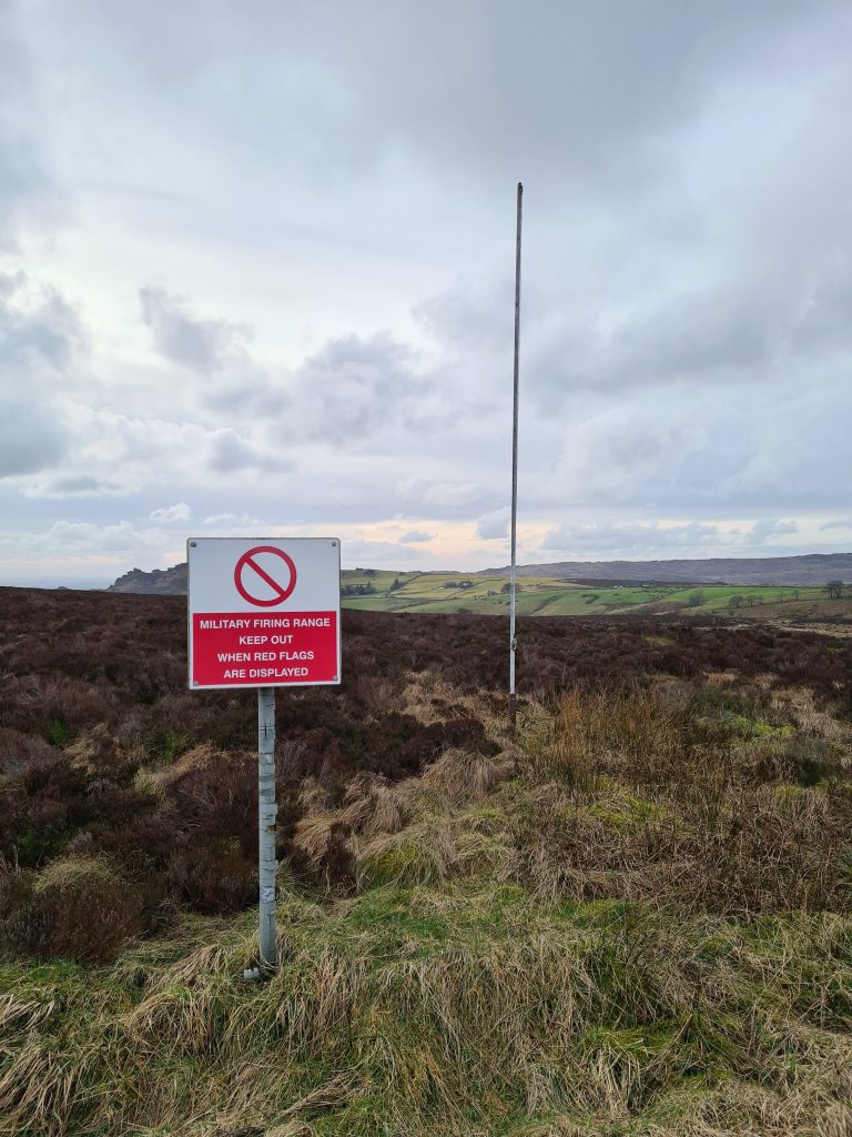Ministry of Defence Firing Range Signpost