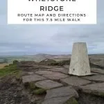 Pin image for Shutlingsloe and Whetstone Ridge Walk by The Wandering Wildflower