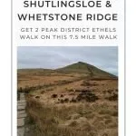 Pin image for Shutlingsloe and Whetstone Ridge Walk by The Wandering Wildflower