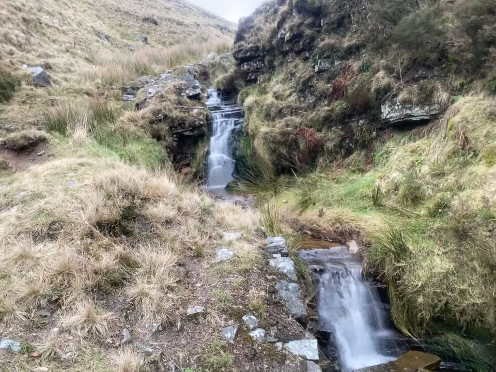 Waterfalls at Cumberland Clough - Peak District waterfalls