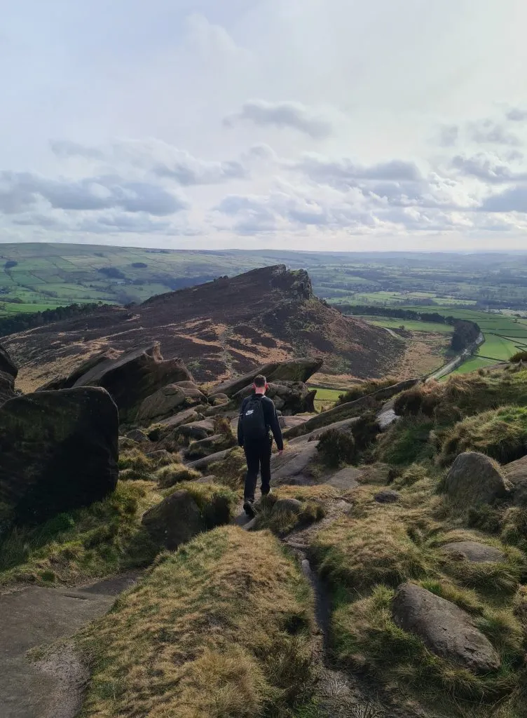 Hen Cloud as seen from The Roaches - Long Peak District walks from The Wandering Wildflower