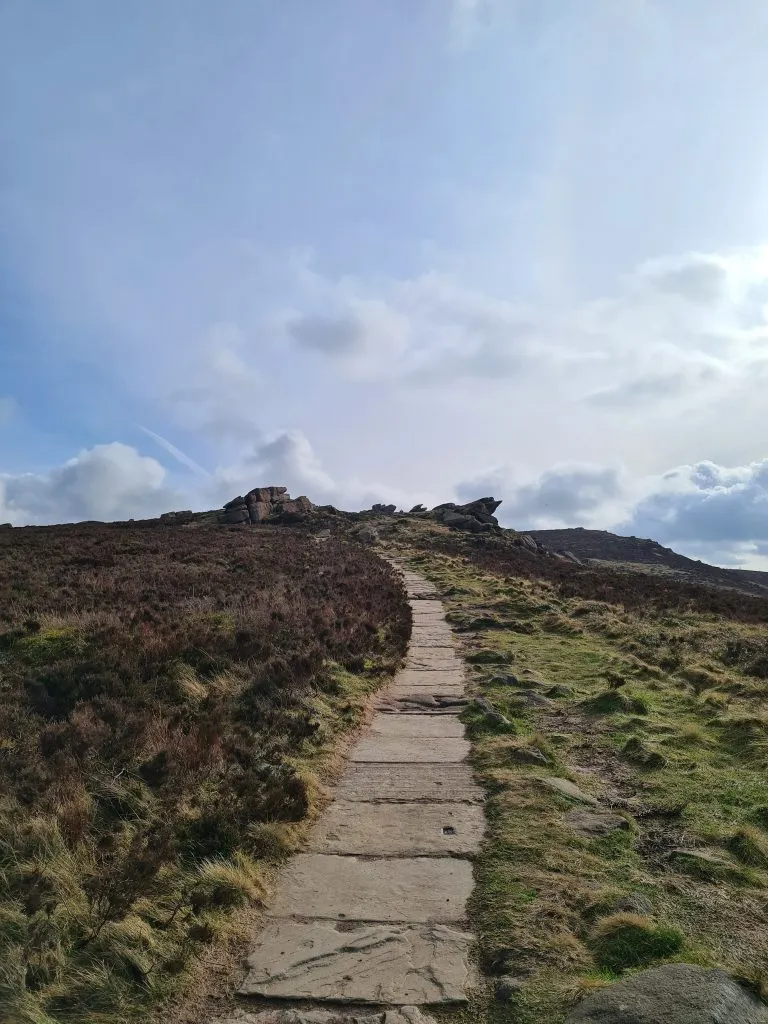 Path leading to The Roaches circular walk - The Wandering Wildflower