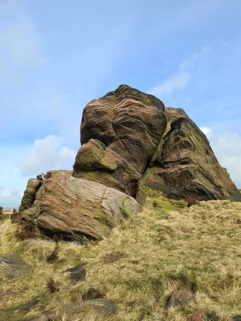 Gritstone rock formations The Roaches circular walk - The Wandering Wildflower