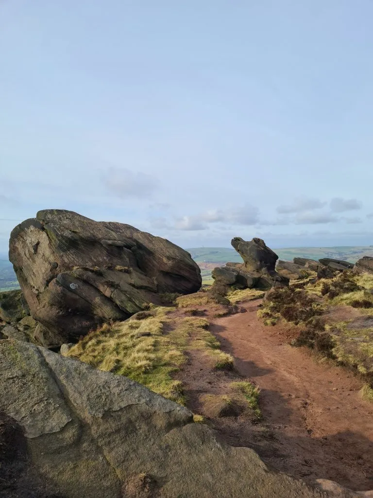 Gritstone rock formations at The Roaches - 17 Mile Circular Walk in the Peak District by The Wandering Wildflower