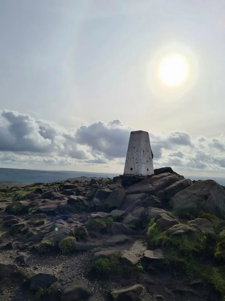 The Roaches trig point - Long Peak District walks from The Wandering Wildflower