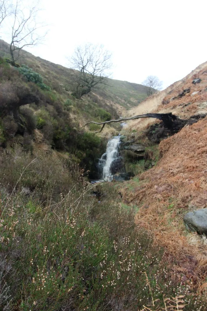 Small waterfall running into Wessenden Brook - Wessenden Waterfalls walk by The Wandering Wildflower