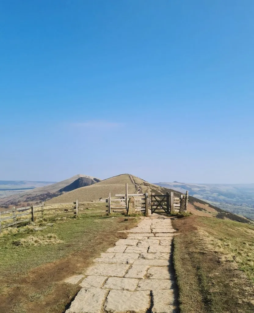 Views over The Great Ridge from Mam Tor - Peak District Walks from The Wandering Wildflower