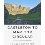 Pinterest image for Castleton to Mam Tor Circular Walk via Winnats Pass - Peak District Walks from The Wandering Wildflower