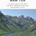 Pinterest image for Castleton to Mam Tor Circular Walk via Winnats Pass - Peak District Walks from The Wandering Wildflower