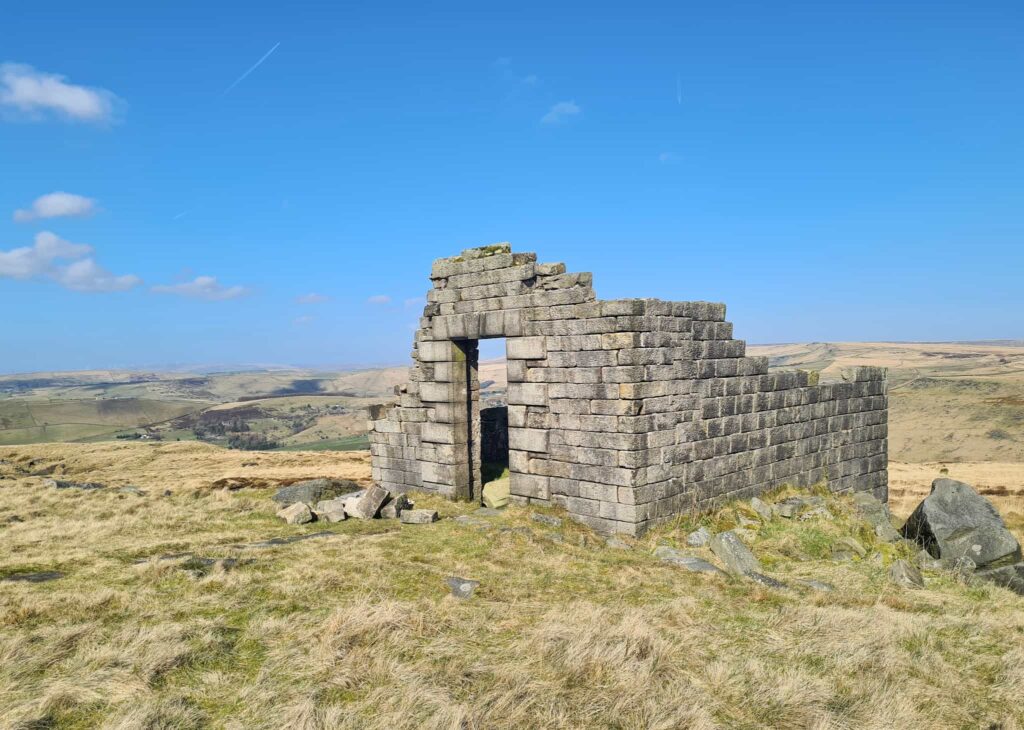 Former quarry building at Running Hill Pits - The Wandering Wildflower Dovestone Skyline Walk