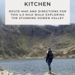 Pinterest Image for Y Garn via the Devils Kitchen - Ogwen Valley Walks - Eryri Hiking Trails - The Wandering Wildflower