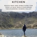 Pinterest Image for Y Garn via the Devils Kitchen - Ogwen Valley Walks - Eryri Hiking Trails - The Wandering Wildflower