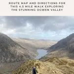 Pinterest Image for Y Garn via the Devils Kitchen - Ogwen Valley Walks - Eryri Hiking Trails - The Wandering Wildflower