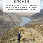 Pinterest Image for Y Garn via the Devils Kitchen - Ogwen Valley Walks - Eryri Hiking Trails - The Wandering Wildflower