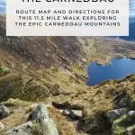 Pinterest Image for Pen Yr Ole Wen to Carnedd Llewelyn - The Wandering Wildflower