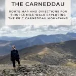 Pinterest Image for Pen Yr Ole Wen to Carnedd Llewelyn - The Wandering Wildflower