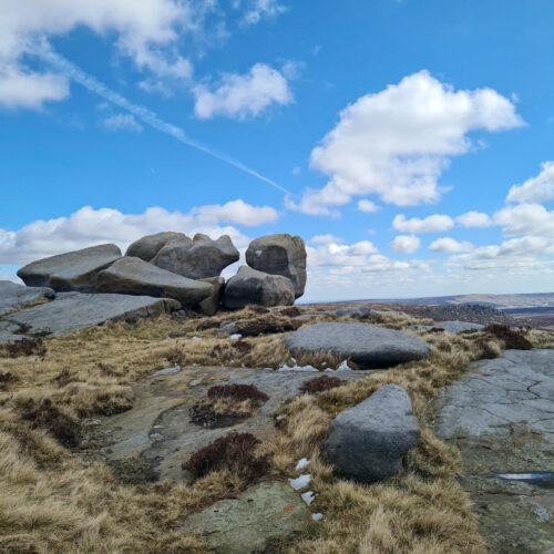 Bleaklow Stones from a walk to Alport Moor in the Peak District by The Wandering Wildflower