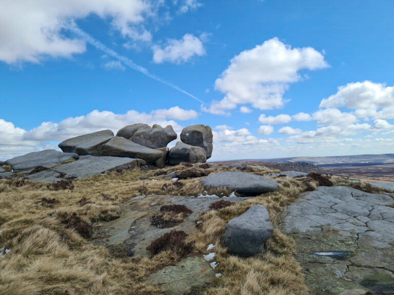 Bleaklow Stones from a walk to Alport Moor in the Peak District by The Wandering Wildflower