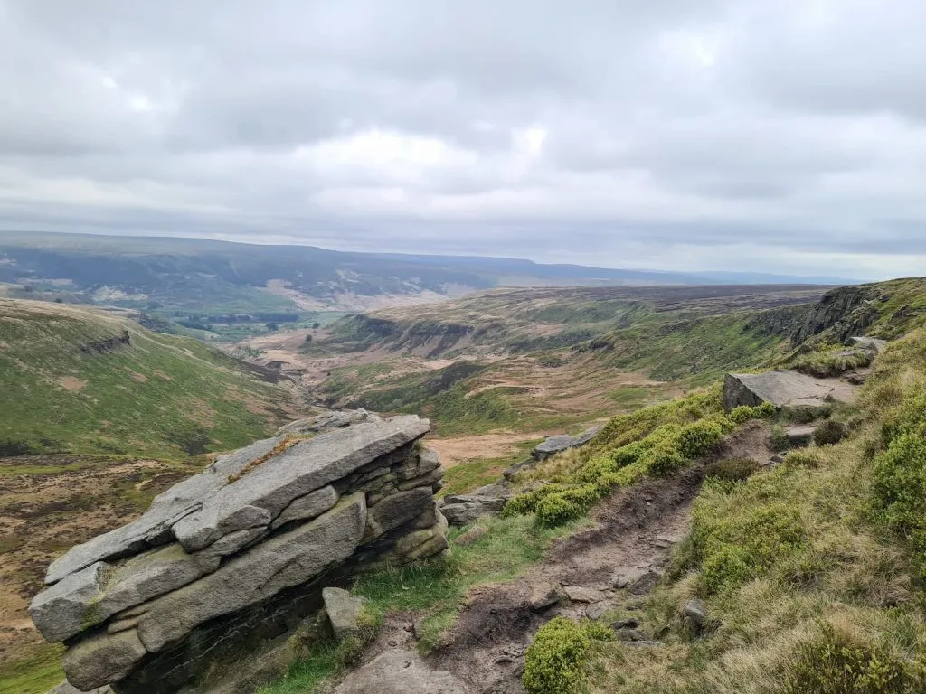 View from Laddow Rocks over Crowden Valley