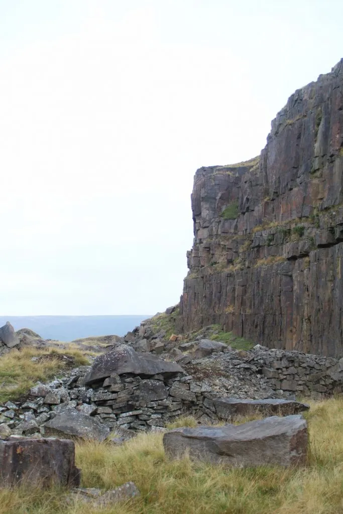A quarry face