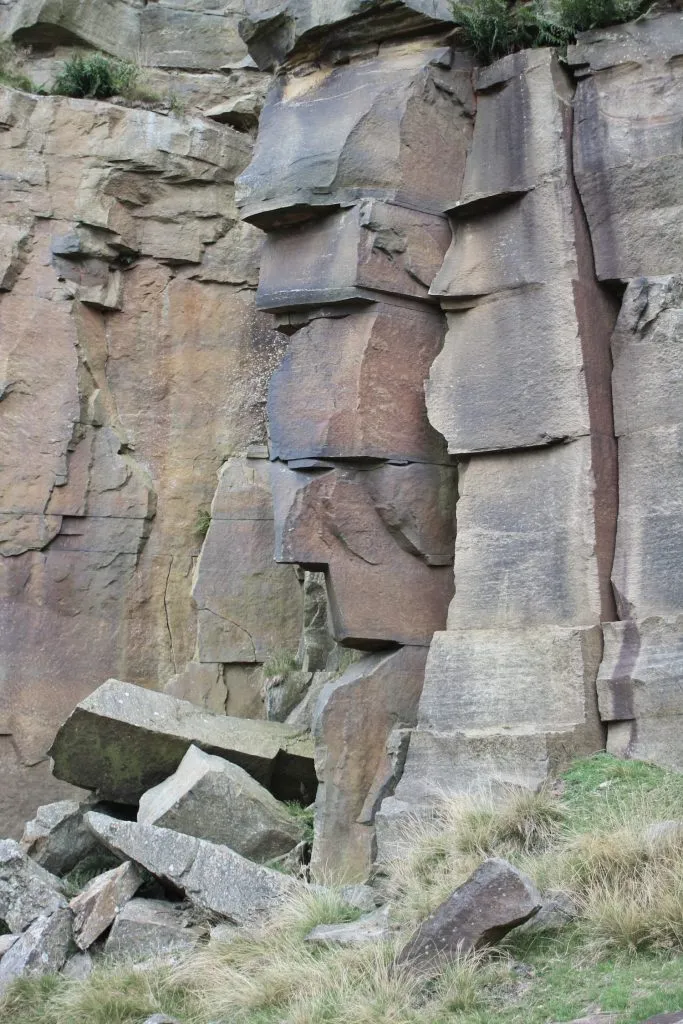 A rock face that looks a bit like an actual face