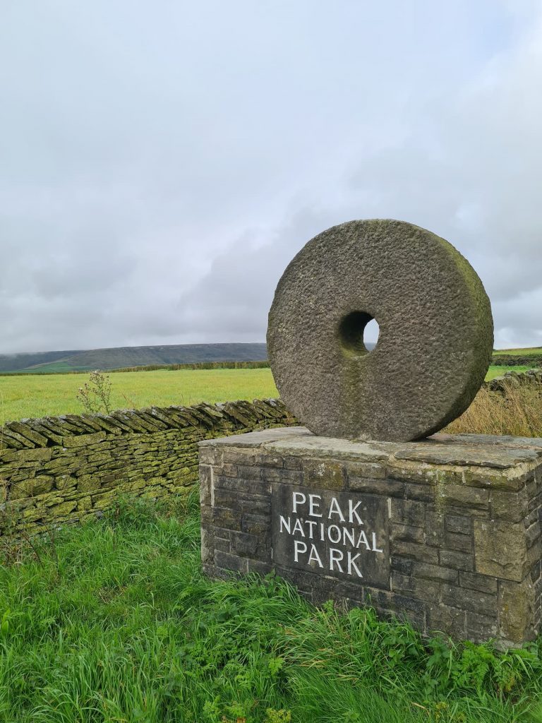 Peak District National Park boundary marker