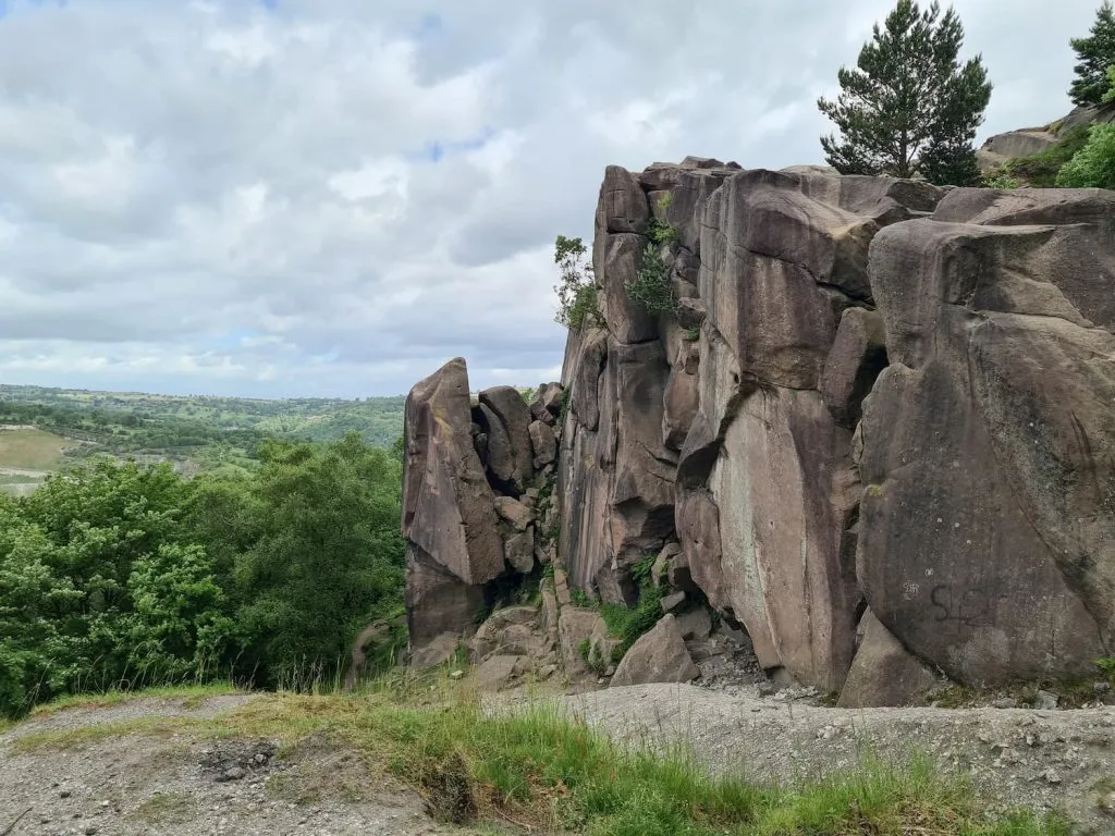 Black Rocks, with a view over the surrounding countryside