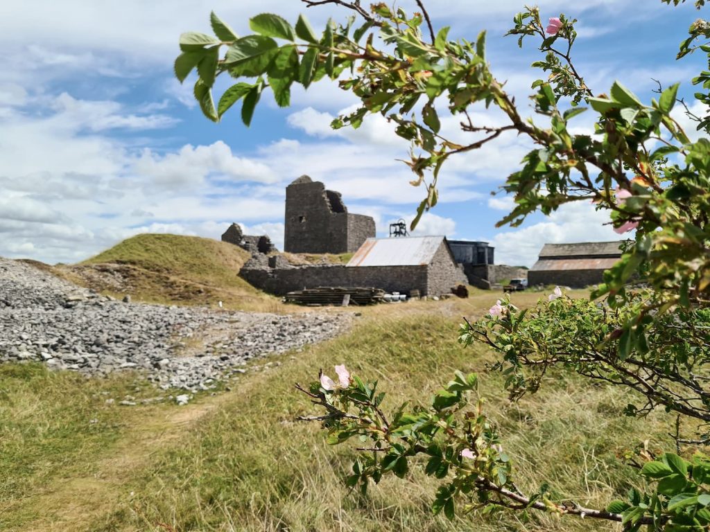 The ruins of an old lead mine in the Peak District, Magpie Mine