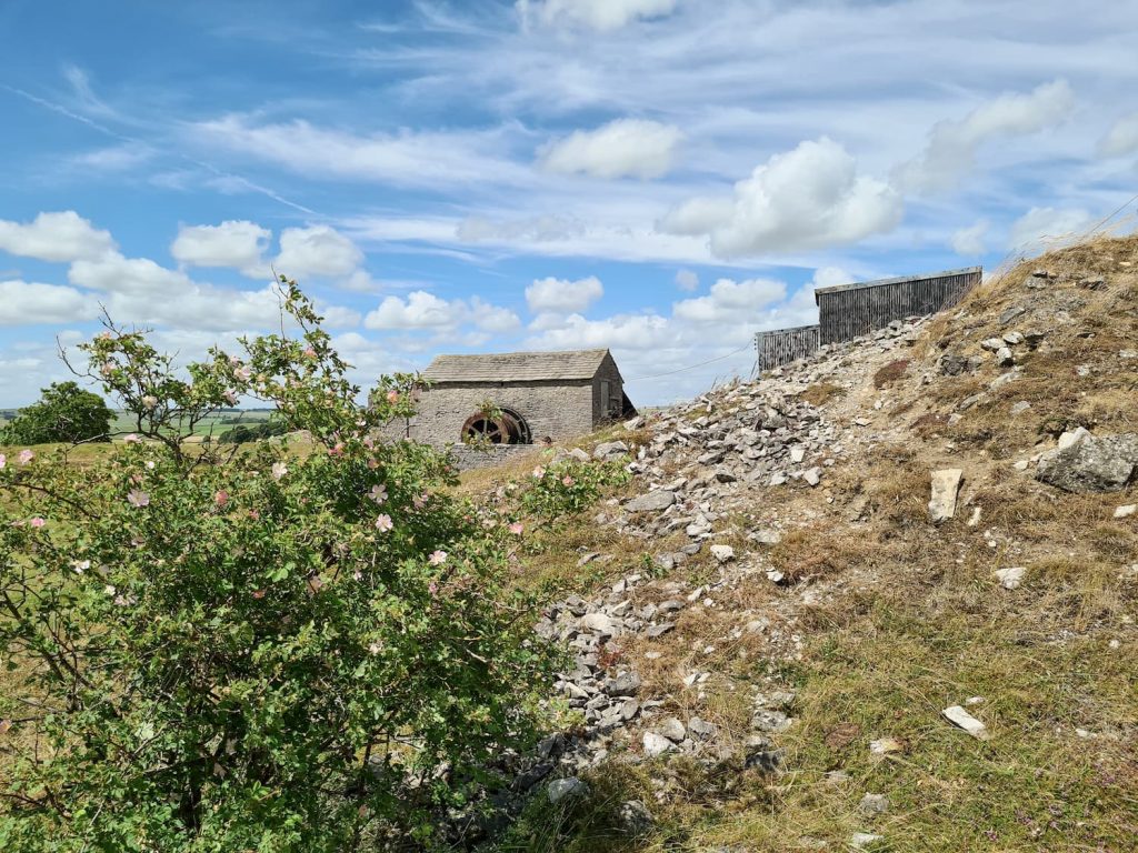 The ruins of an old lead mine in the Peak District, Magpie Mine