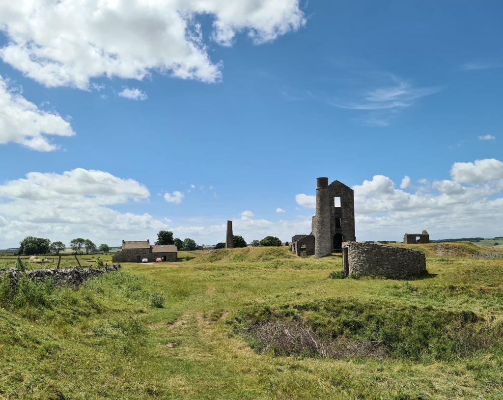 The ruins of an old lead mine in the Peak District, Magpie Mine