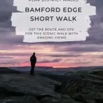 Pinterest Image for Bamford Edge Short Walk - Peak District Sunsets - The Wandering Wildflower