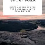 Pinterest Image for Bamford Edge Short Walk - Peak District Sunsets - The Wandering Wildflower