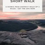 Pinterest Image for Bamford Edge Short Walk - Peak District Sunsets - The Wandering Wildflower