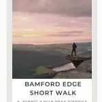 Pinterest Image for Bamford Edge Short Walk - Peak District Sunsets - The Wandering Wildflower