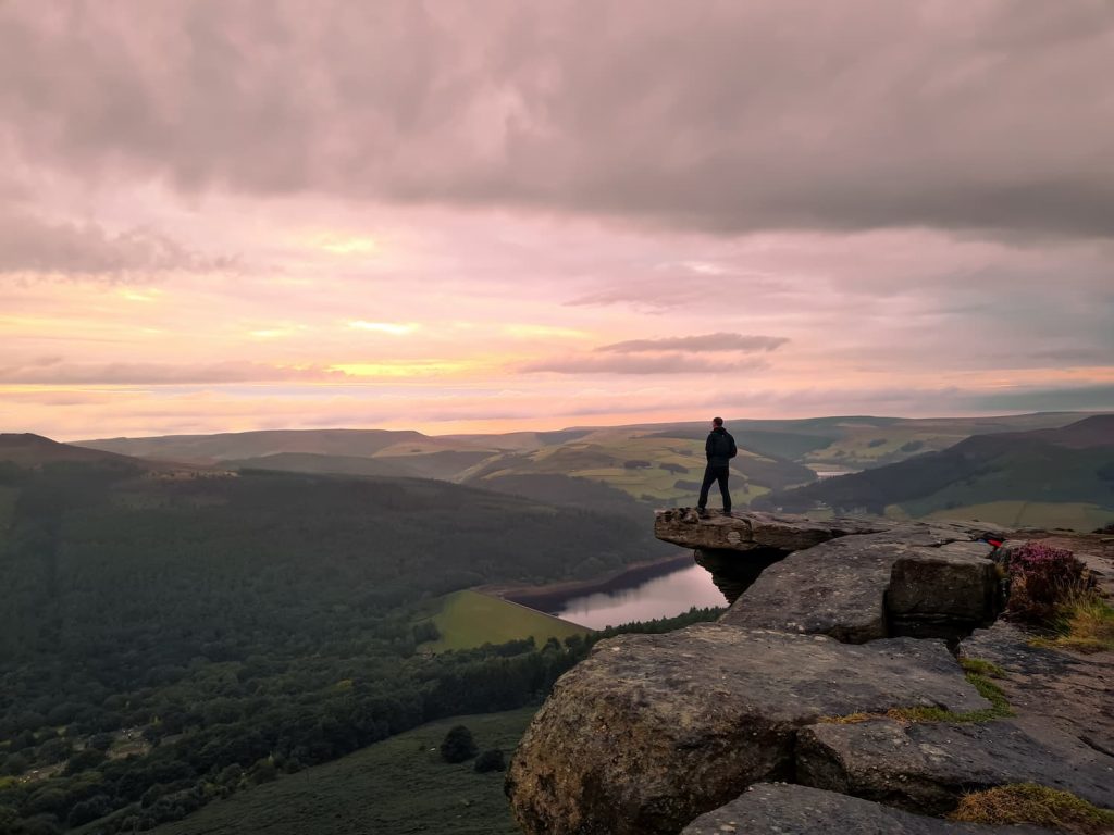 Sunset at Bamford Edge, The Peak District - The Wandering Wildflower