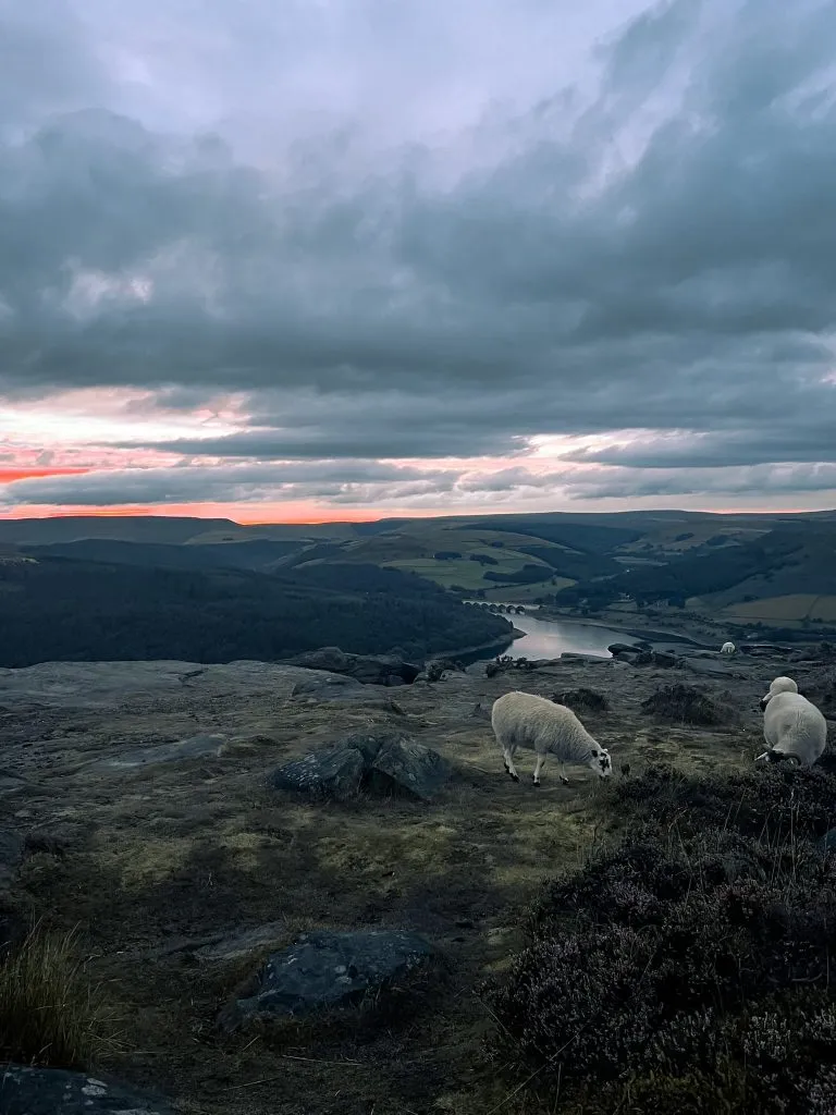 Sunset at Bamford Edge, The Peak District - The Wandering Wildflower