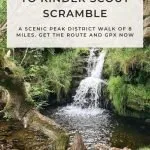 Pin Image - Crowden Clough Scramble to Kinder Scout and Jacobs Ladder - Peak District Walks from The Wandering Wildflower