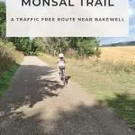 Pin image for Cycling the Monsal Trail Near Bakewell - The Wandering Wildflower Peak District Walks