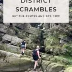Pinterest image for 5 epic Peak District scrambles - The Wandering Wildflower